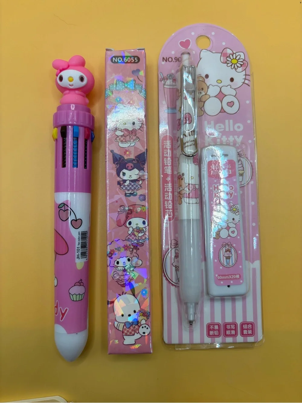 My Melody Stationery Back-to-School Set Kawai Notebook Pen Sticky notes NEW